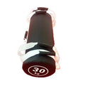 White PVC fitness training sandbag for gym strength conditioning with weight options from 5kg to 30kg
