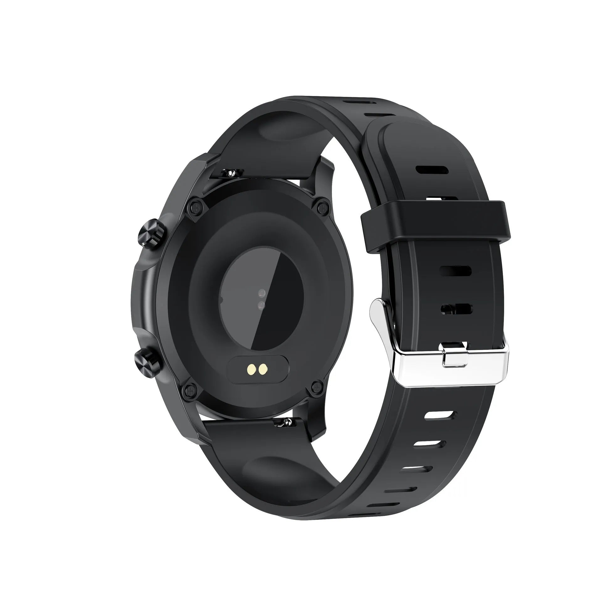 Black or grey smart bracelet with a zinc alloy case and a 1.3-inch screen on a wristband.