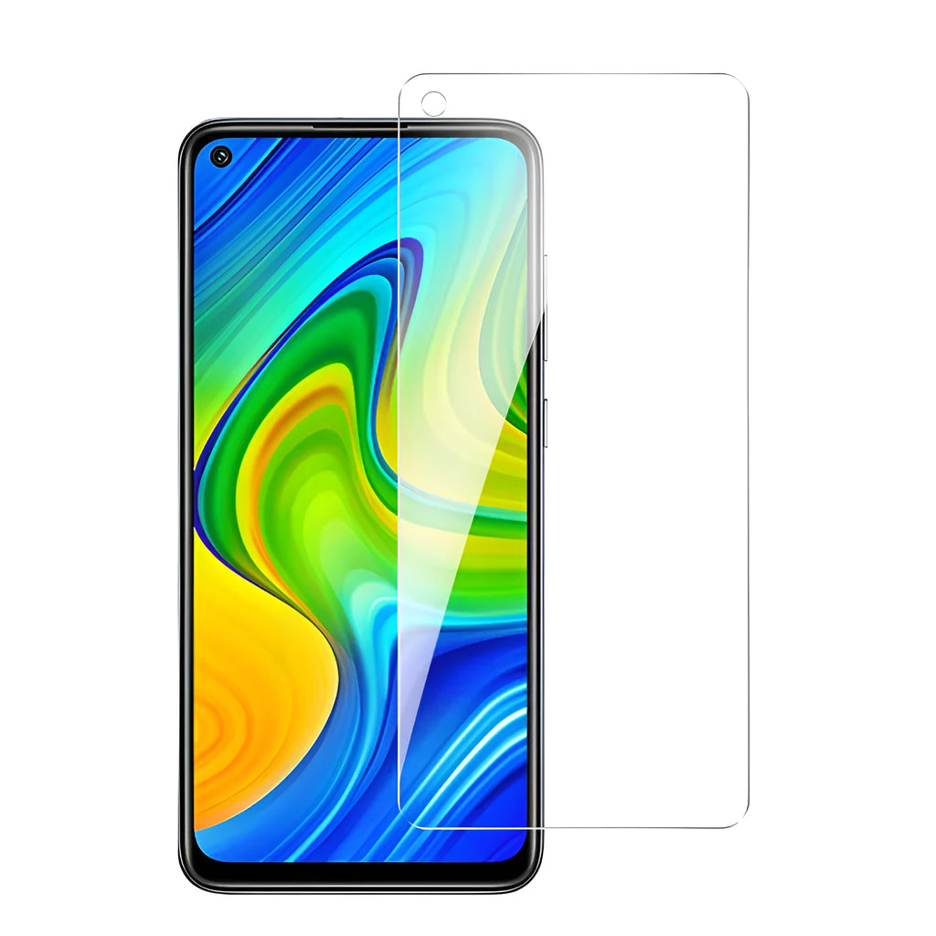 Xiaomi full-screen tempered glass phone screen protector on a mobile phone.