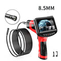 8.5mm dual-lens endoscope inspection camera with snake pipeline and hard wire cable options