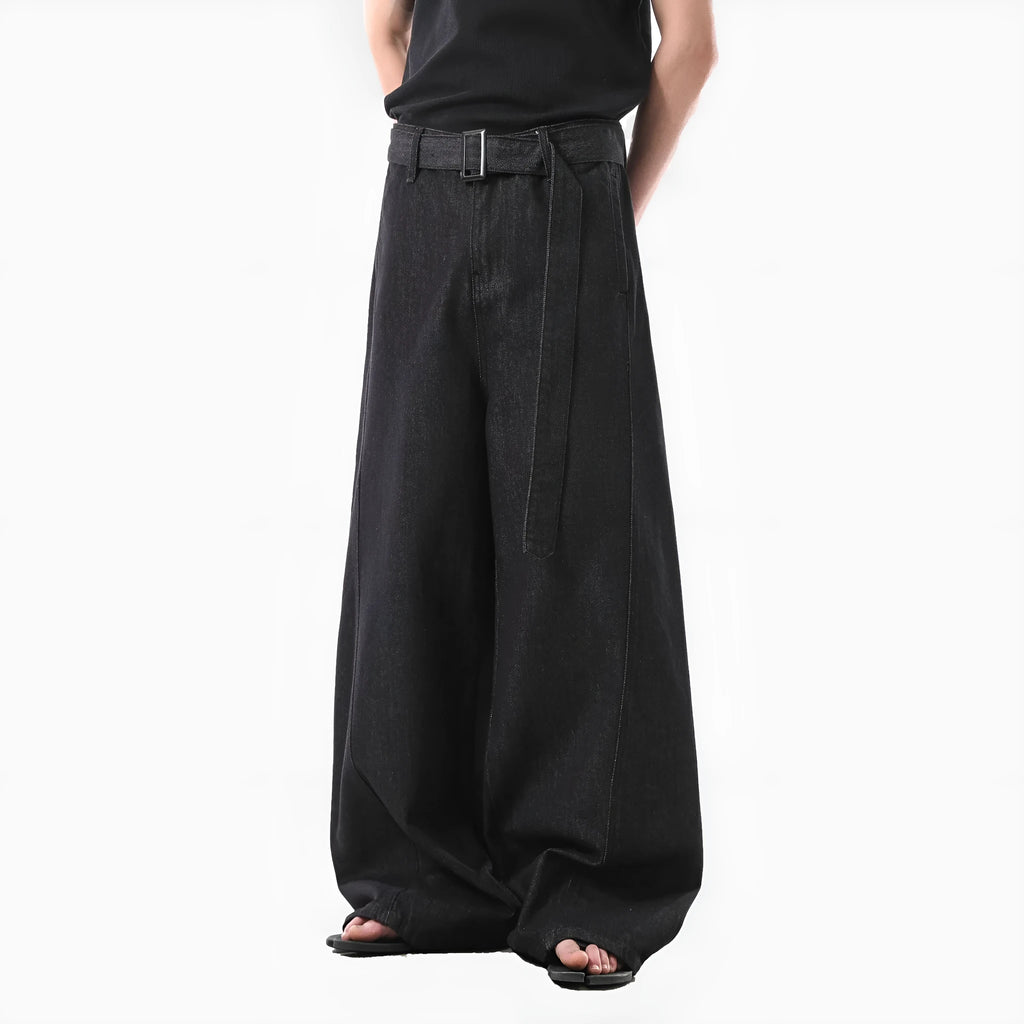 Black high waist straight leg women's jeans made from cotton denim on a model.