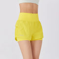 Women's cotton blend athletic shorts in loose fit with quick-drying fabric