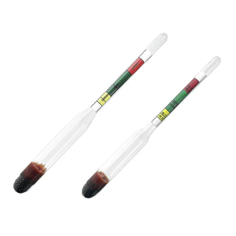 Glass suction hydrometer for automobile battery electrolyte density testing