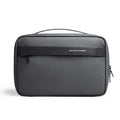 Men's portable toiletries storage bag with wet dry separation compartments in Oxford cloth