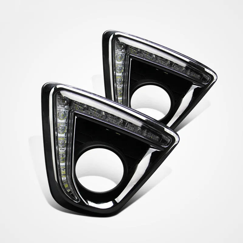 Set of two Mazda CX-5 LED daytime running lights with electroplated housing in various colour options.