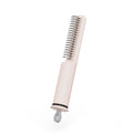 Stainless steel dog dematting comb with pink handle for removing knots and mats