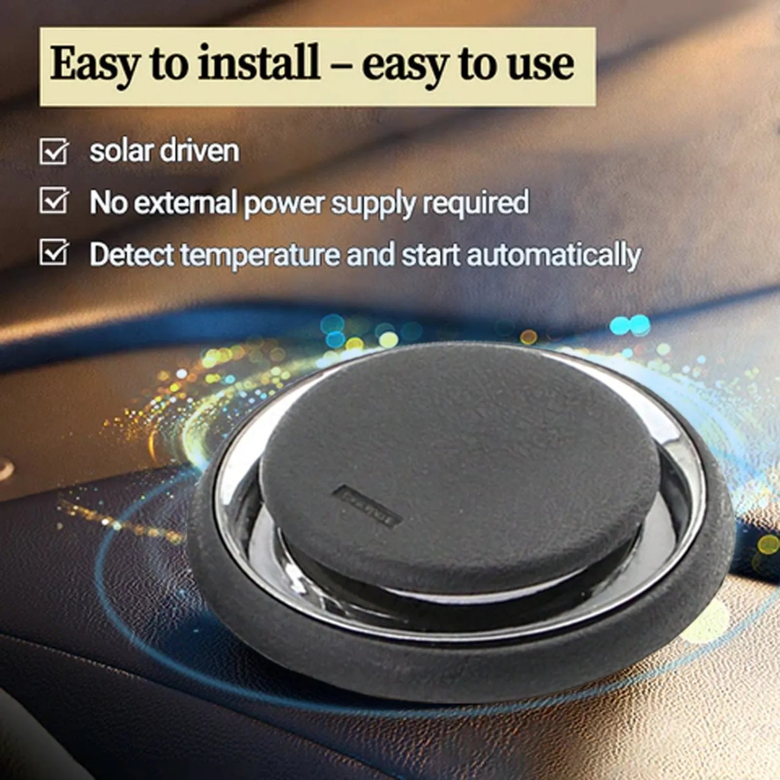 Compact black portable car deicing instrument for windscreen snow melting and ice removal