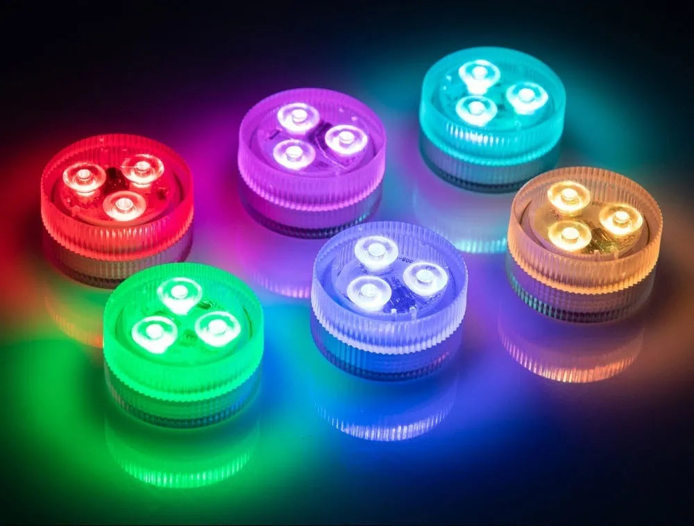 Compact LED aquarium diving light with remote control for fish tanks