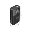 Wireless handheld digital display car air pump with ABS construction and multiple inflation nozzles