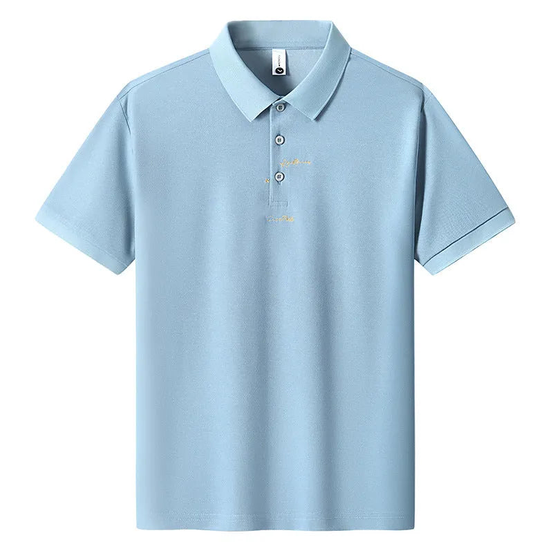 Men's casual cotton t-shirt with letter pattern in loose fit short sleeve style