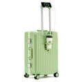 Aluminium frame luggage case in ABS PC material with universal wheels and organisational compartments