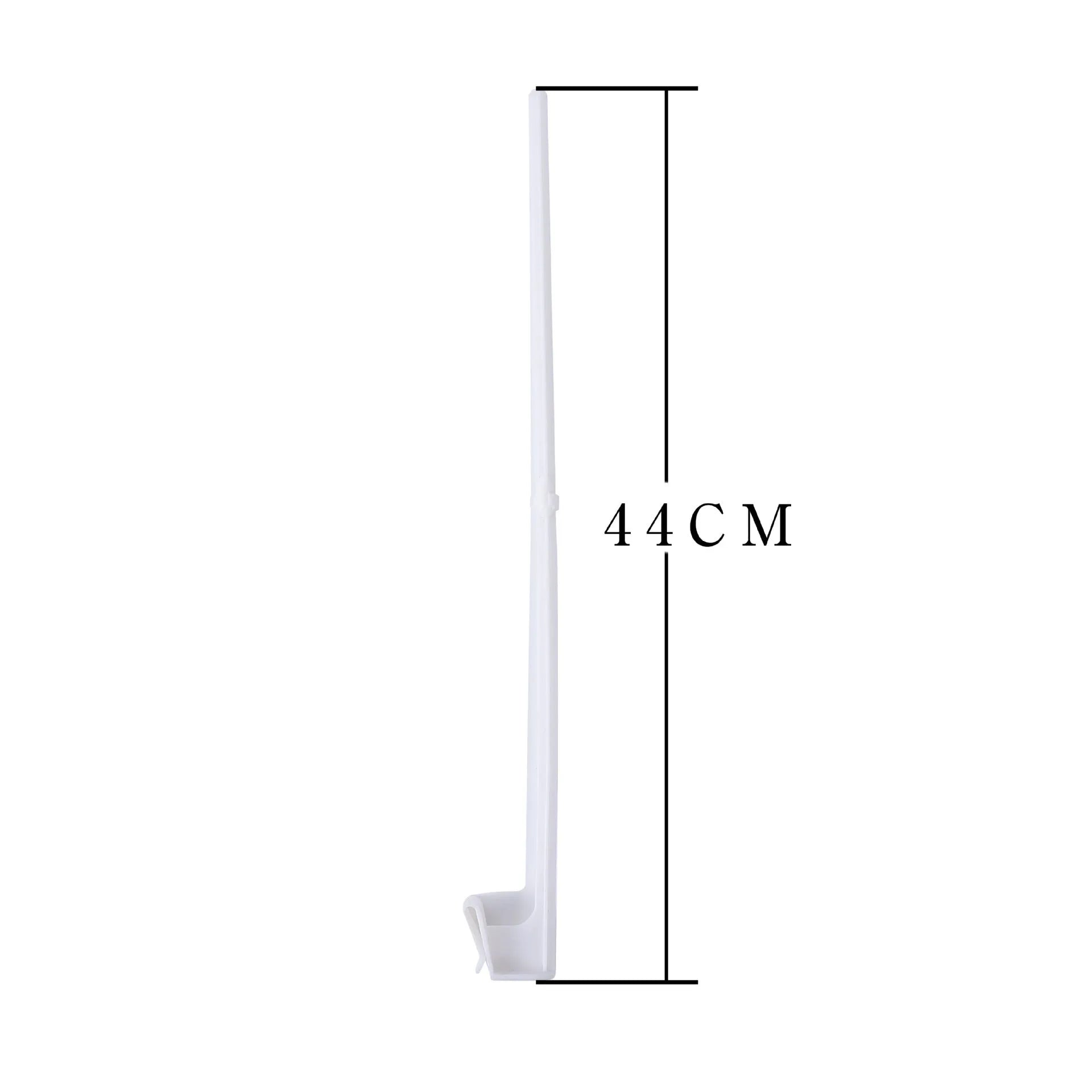 Ten white PP plastic car window flag pole holders with clip mounts.