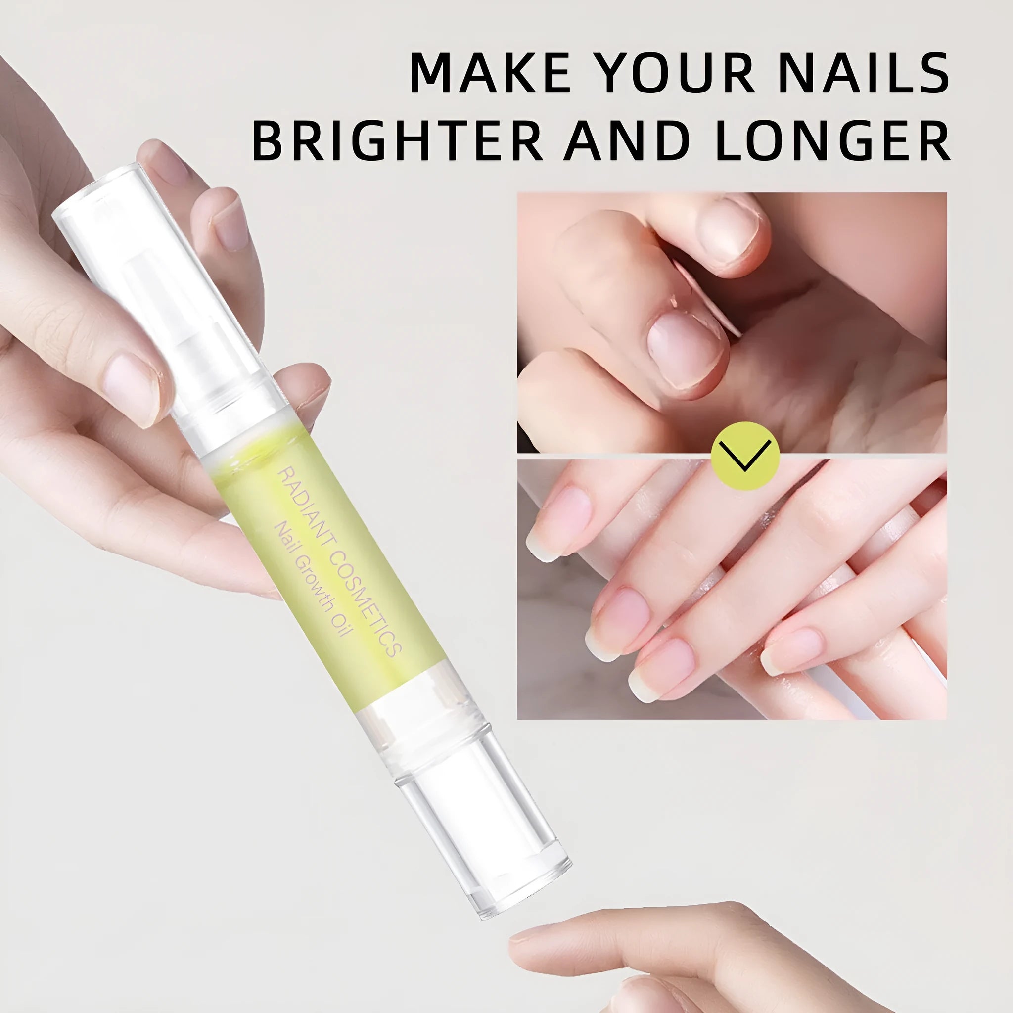 3ml nail growth treatment oil bottle for wash-free application