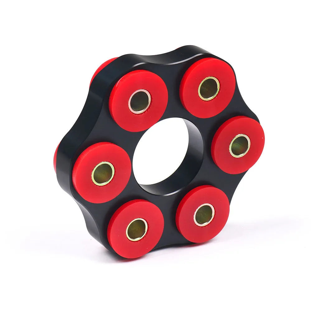 Red aluminium drive shaft connecting plate bracket for BMW E46 E36 E30 E28 models.