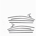 Black titanium stainless steel window trim strip set for window moulding
