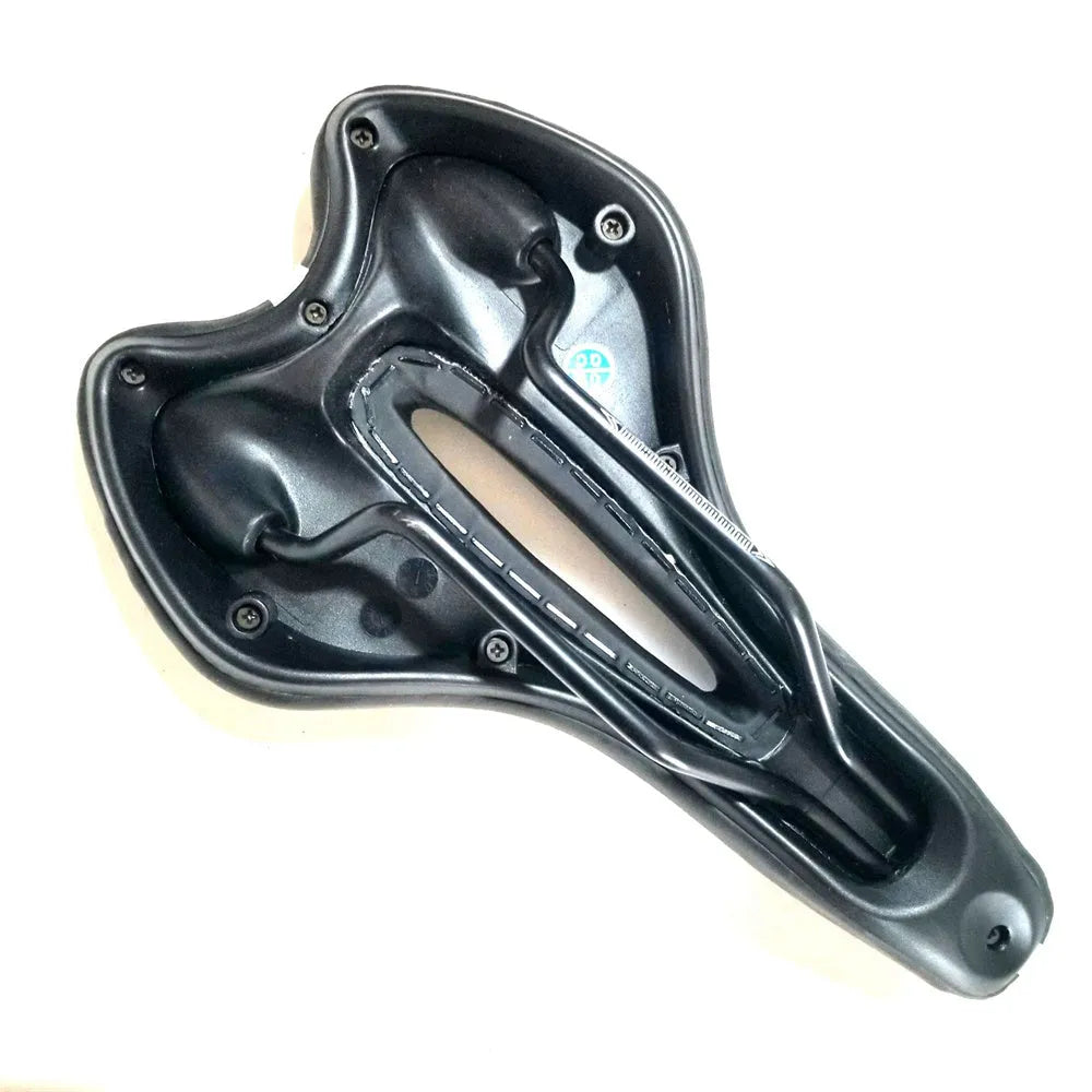 Bicycle saddle cushion kit with silicone gel pad, waterproof cover, wrench, and tyre repair patches