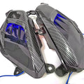 Pair of carbon fibre design LED side lamps for YAMAHA NMAX125 and NMAX155 scooters