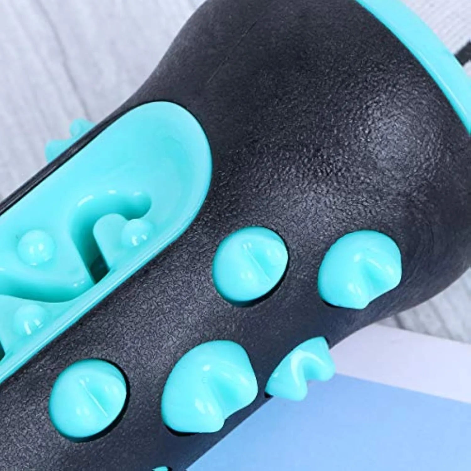 Natural rubber dog toothbrush chew toy dental teether stick in blue green yellow and black blue colours for puppy molar cleaning
