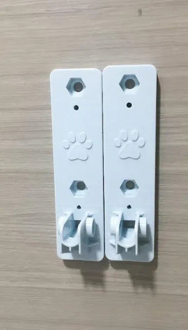 Stainless steel foldable cat window perch with suction cups in beige mesh finish