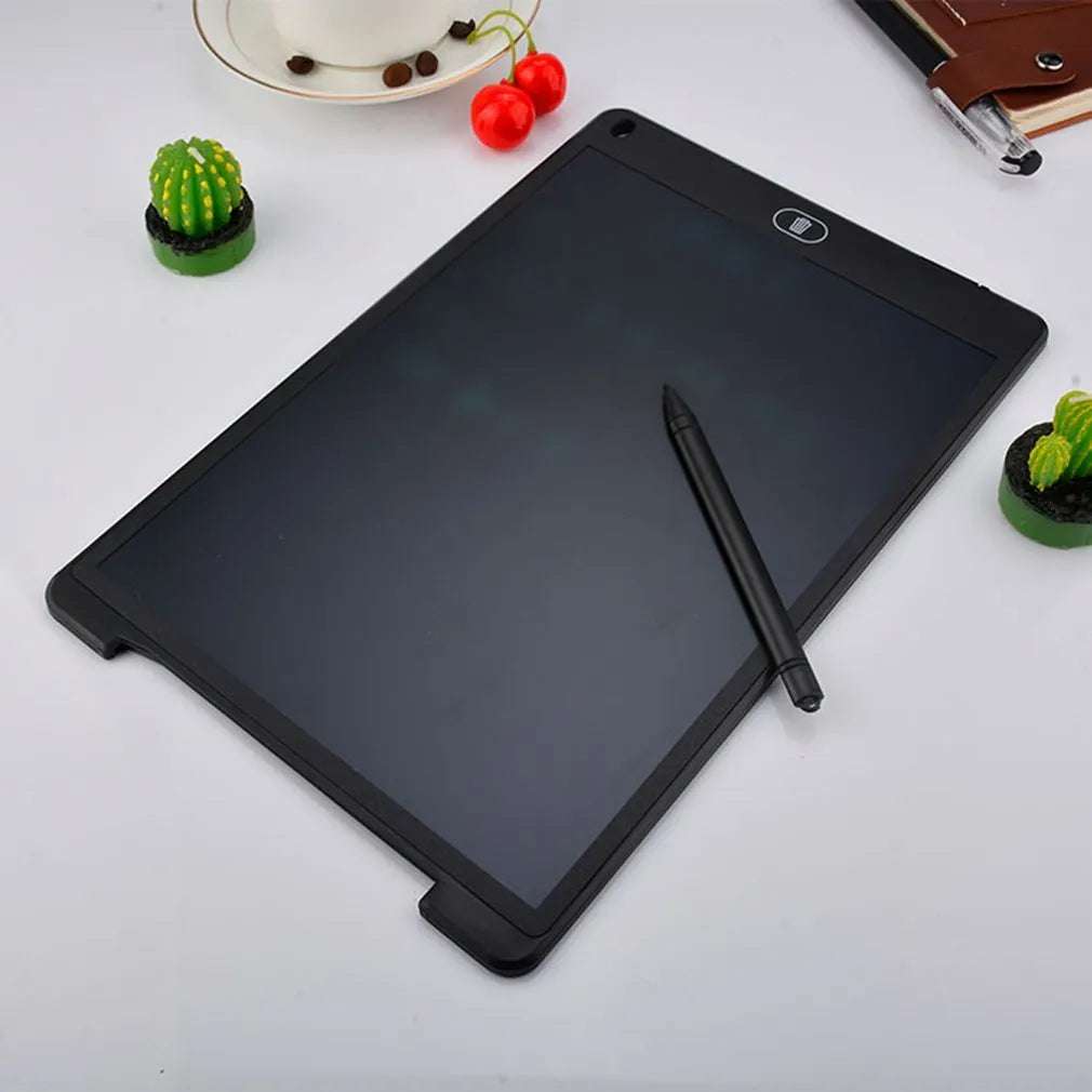 LCD electronic writing board for children with stylus on pressure-sensitive screen