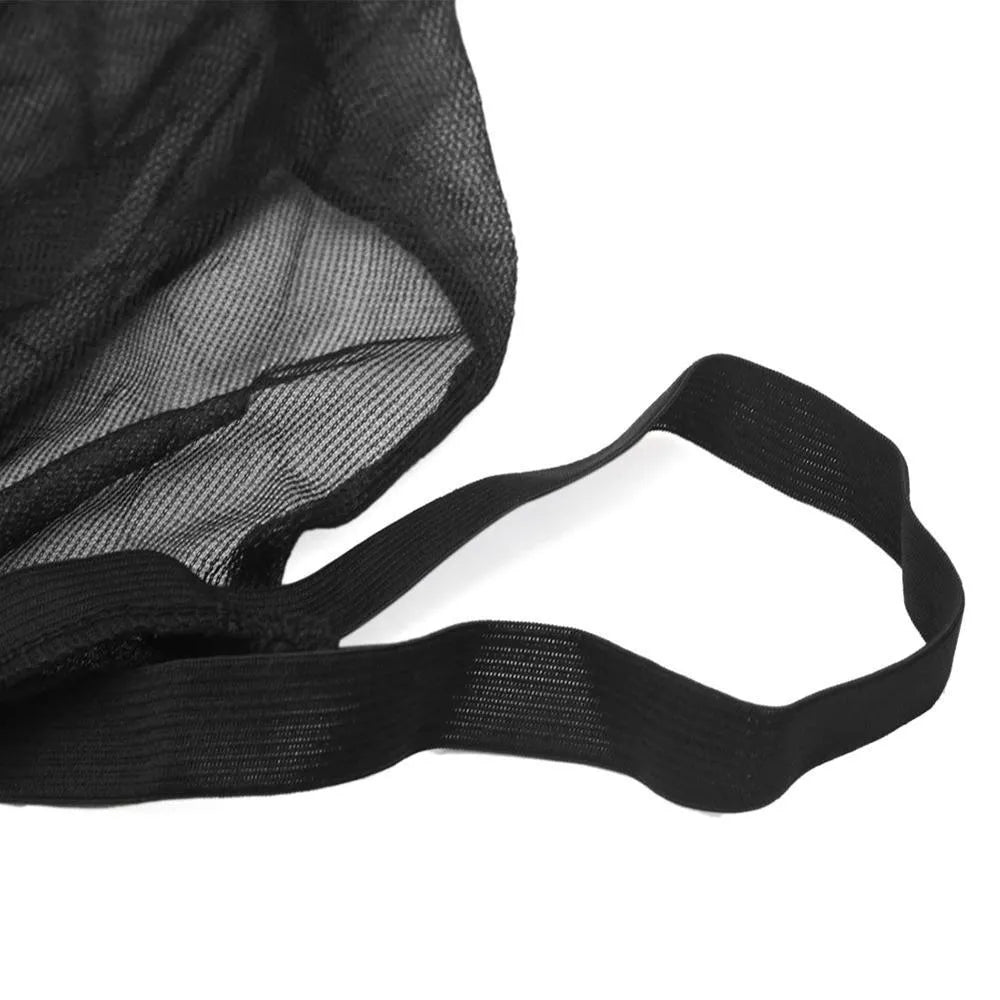 Four-piece car side window sunshades with mesh fabric for front and rear windows