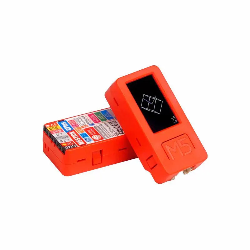 IoT development board with 1.14-inch colour LCD screen, Type-C port, and two buttons on PC case