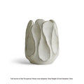 Handmade irregular ceramic art vase in low style and high style sizes for flower arrangements.