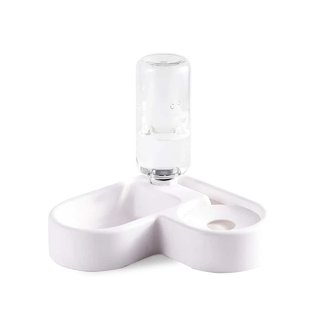 White indoor electric pet water fountain for cats and dogs with food-grade materials