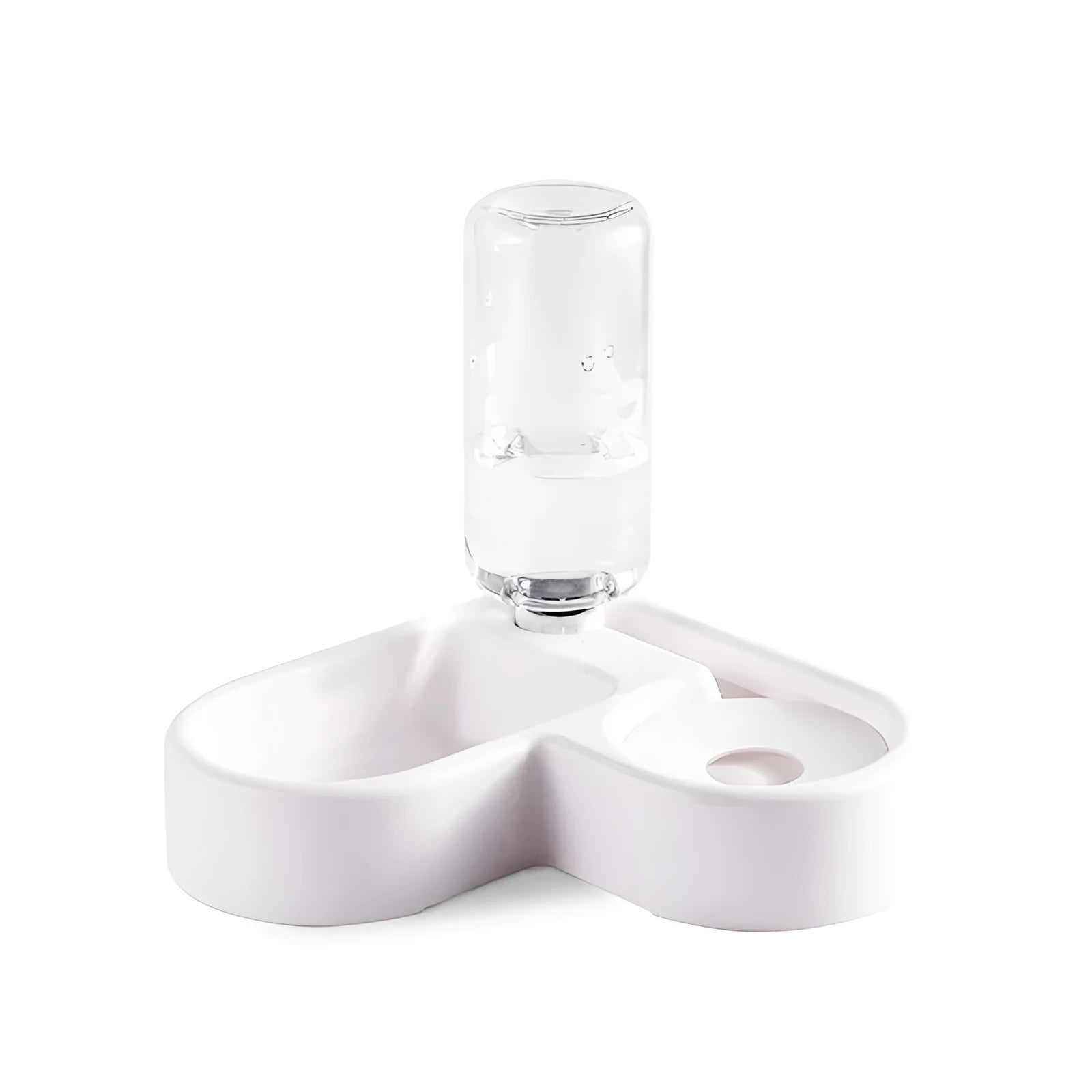 White indoor electric pet water fountain for cats and dogs with food-grade materials