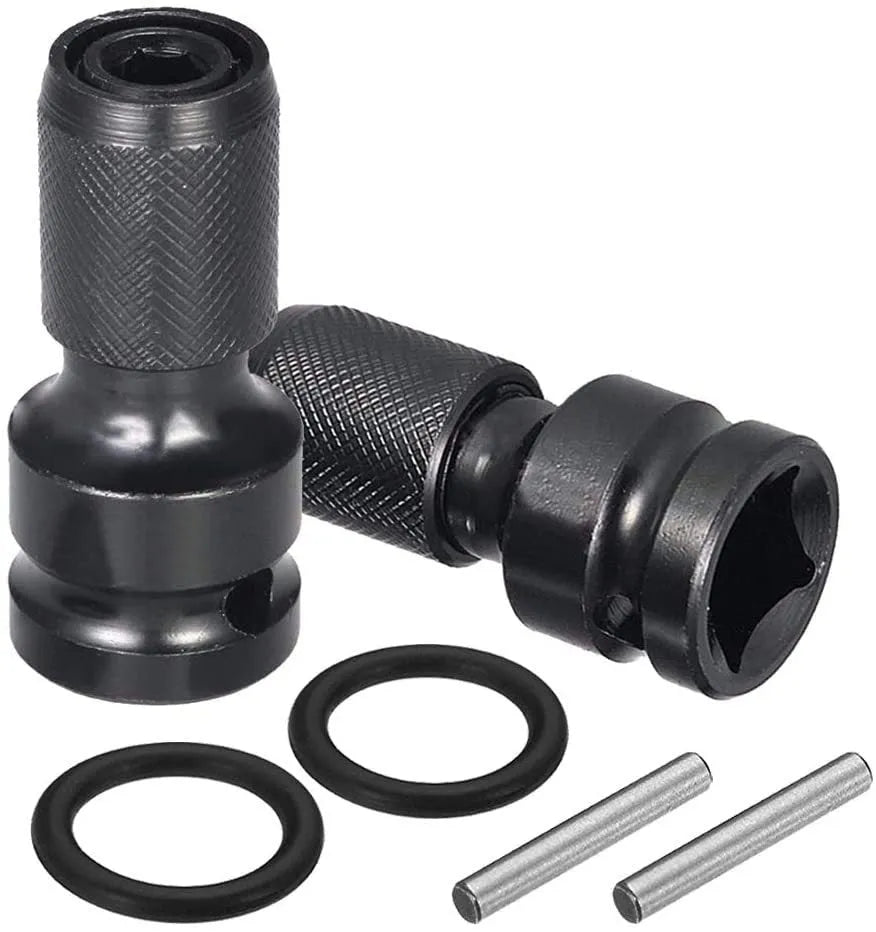 Square to hexagonal telescopic bit holder made of No 45 steel for electric wrench use