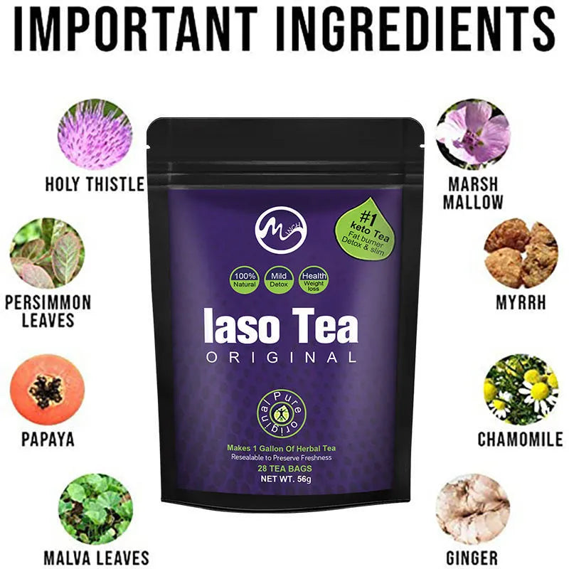 A single bag of sugar-free instant slimming tea for cold soaking.