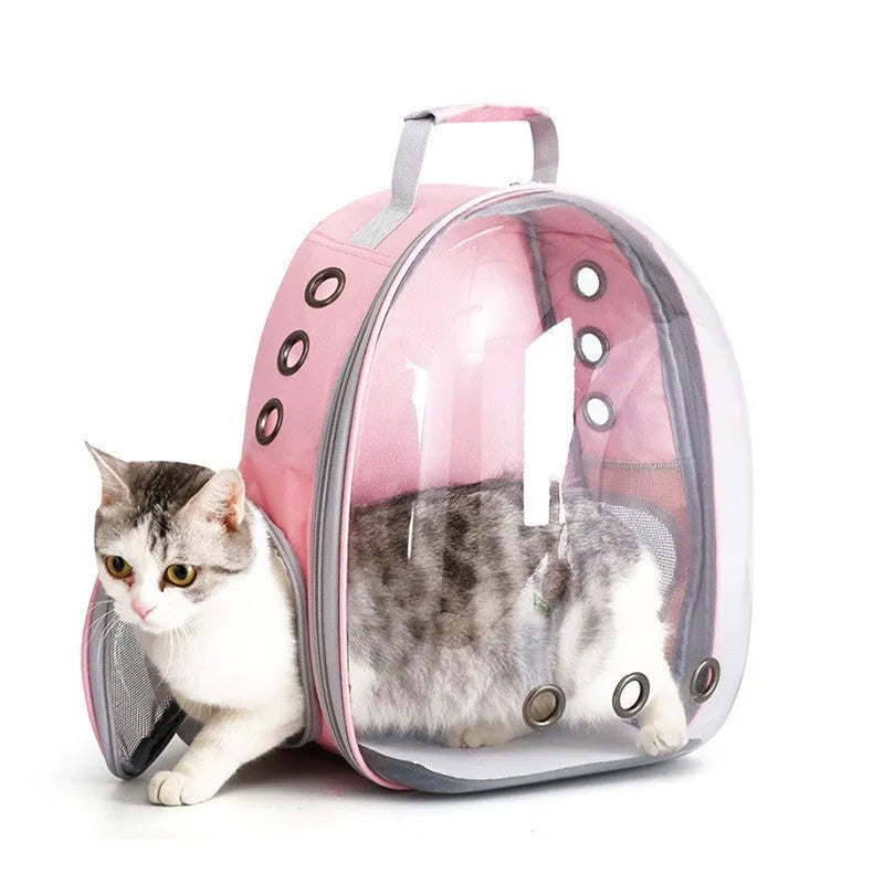 Medium capacity PC pet carrier bag with side opening in solid colour options for cats and small dogs