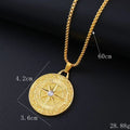 Geometric zircon alloy necklace for women with gold colour pendant and personality styling