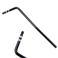 A direct plug-in guitar tremolo arm in a metallic chrome finish.