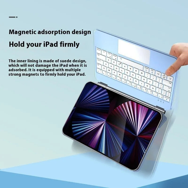 11-inch Bluetooth magic control keyboard with magnetic iPad protective cover in five colour options