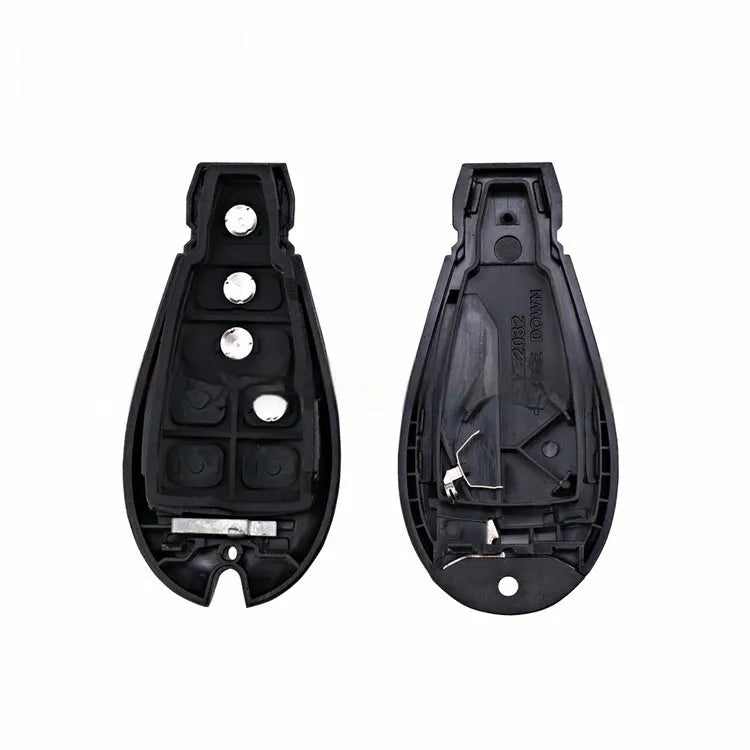ABS brass replacement car key shell for Dodge and Chrysler smart card keys, dimensions 85mm by 42mm.