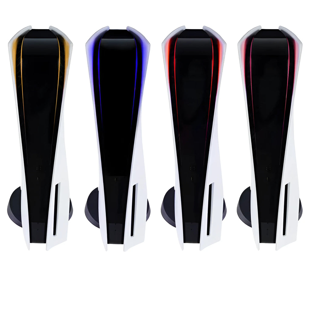 PS5 console light bar vinyl sticker with carbon fibre pattern in four colour options