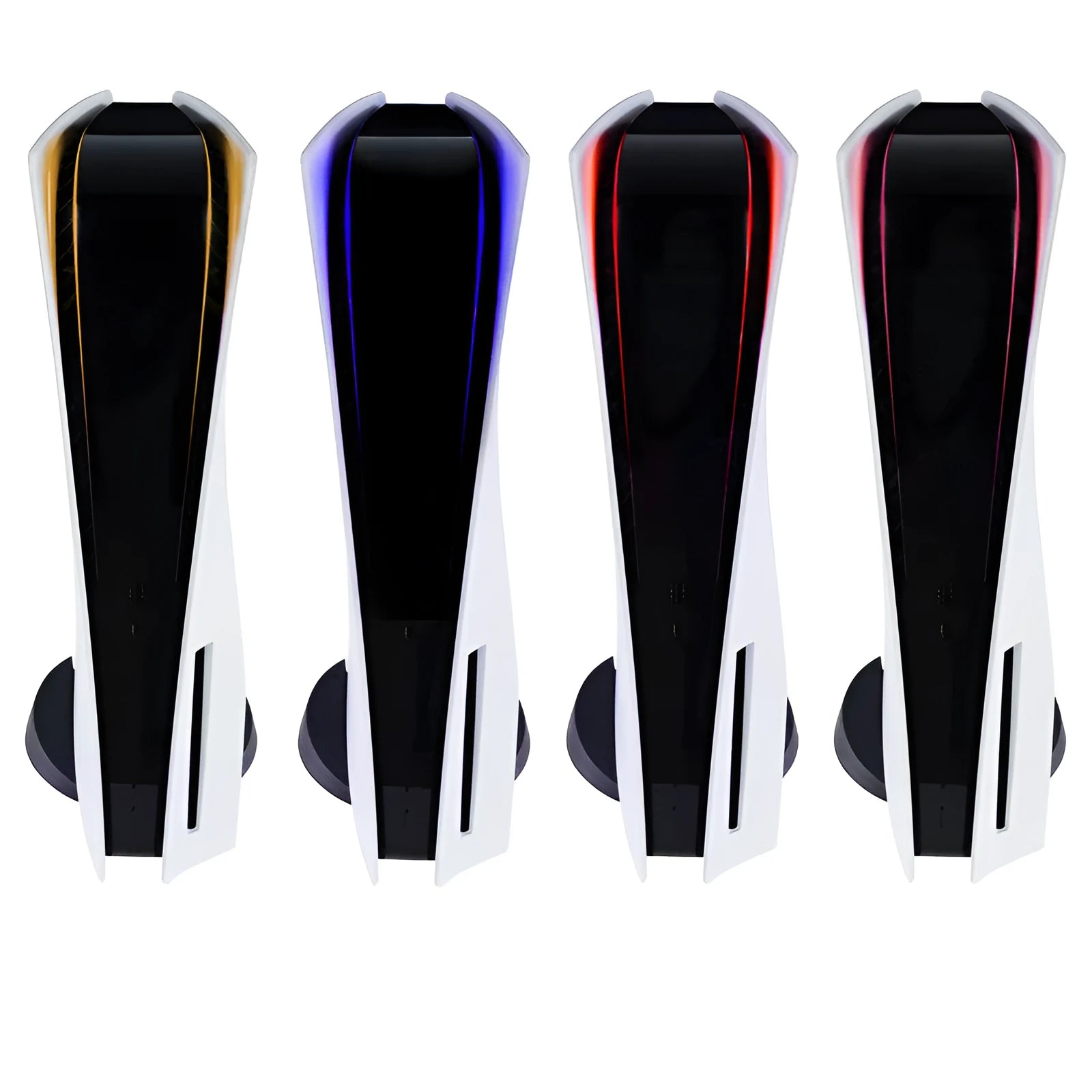 PS5 console light bar vinyl sticker with carbon fibre pattern in four colour options