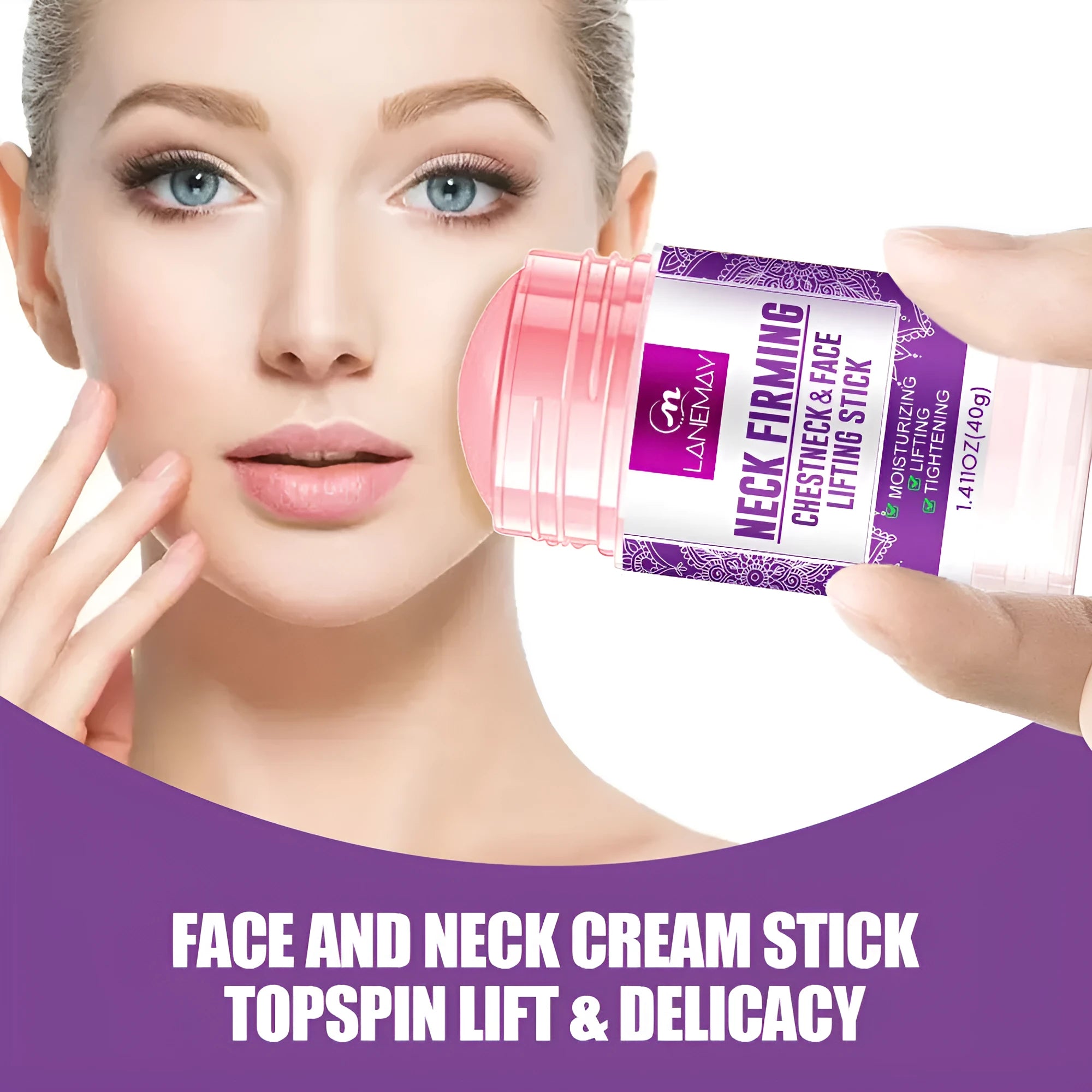 40g anti-wrinkle neck firming cream jar for moisturising and skin firming