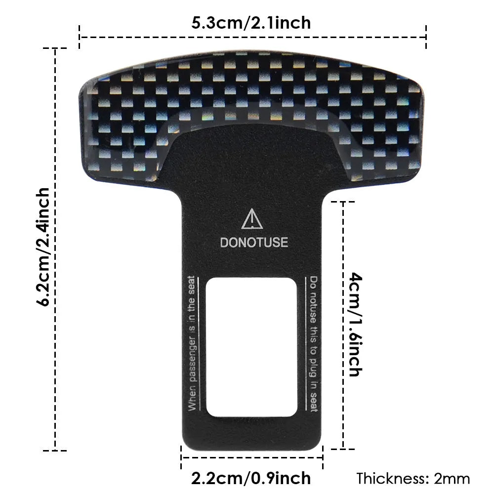 Aluminium bottle opener keychain with frosted carbon fibre finish, showing 2.1cm buckle head design.