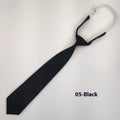 Men's solid colour cotton bow tie in arrow style, shown in navy blue.