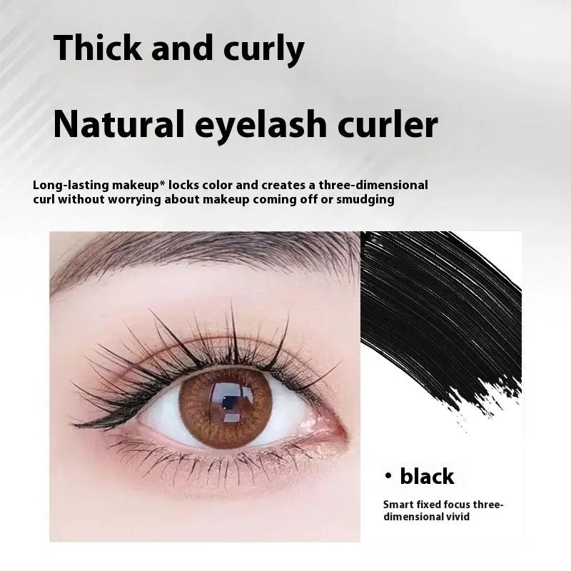 Steel tube waterproof mascara in black and brown colours with optional eyelash curler