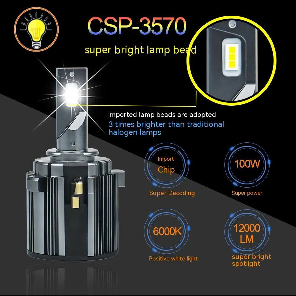 Volkswagen Golf 7 specific LED low beam headlight bulb with aluminium housing