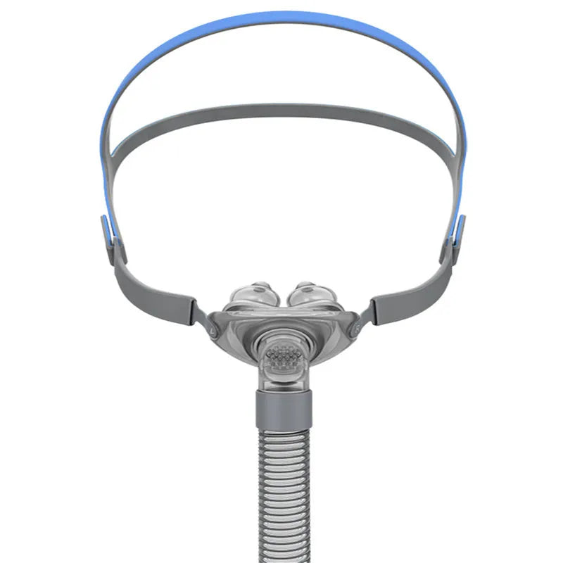 Ventilator nasal pillow mask replacement set with silicone cushion and thickened headband