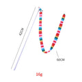 Long plush cat teaser wand toy with polycarbonate handle and colourful soft strip