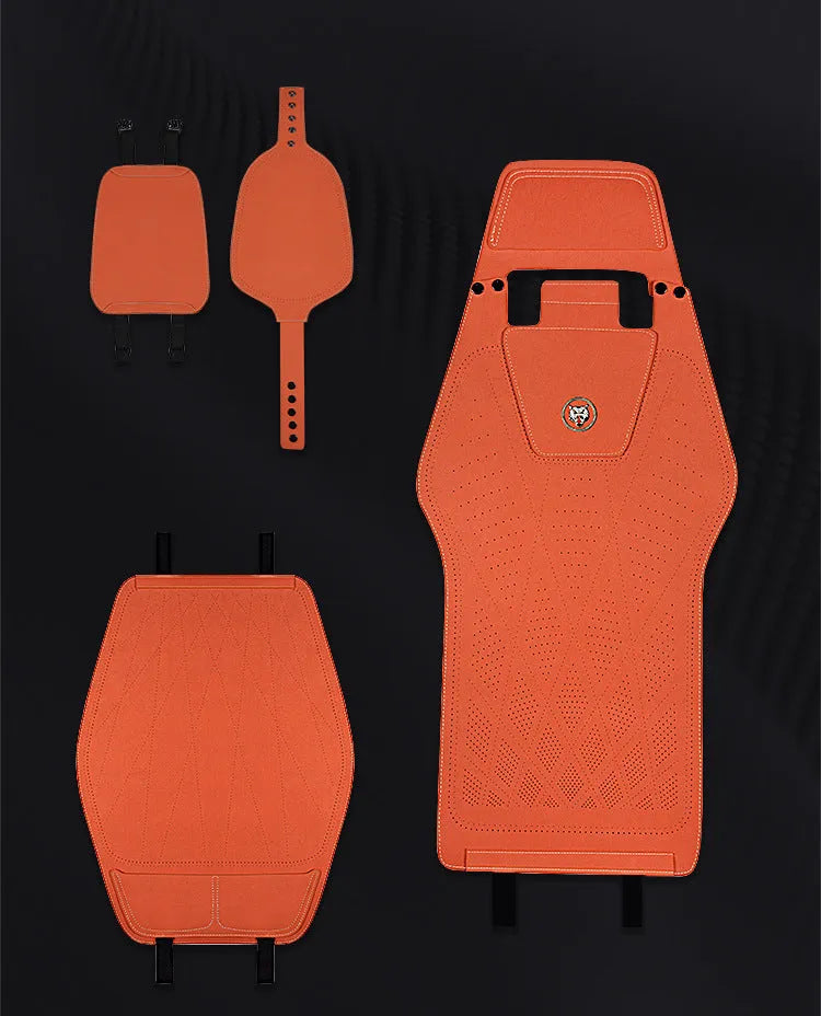 Ultra thin tailored leather car seat cover with gradient hole pattern in six colour options