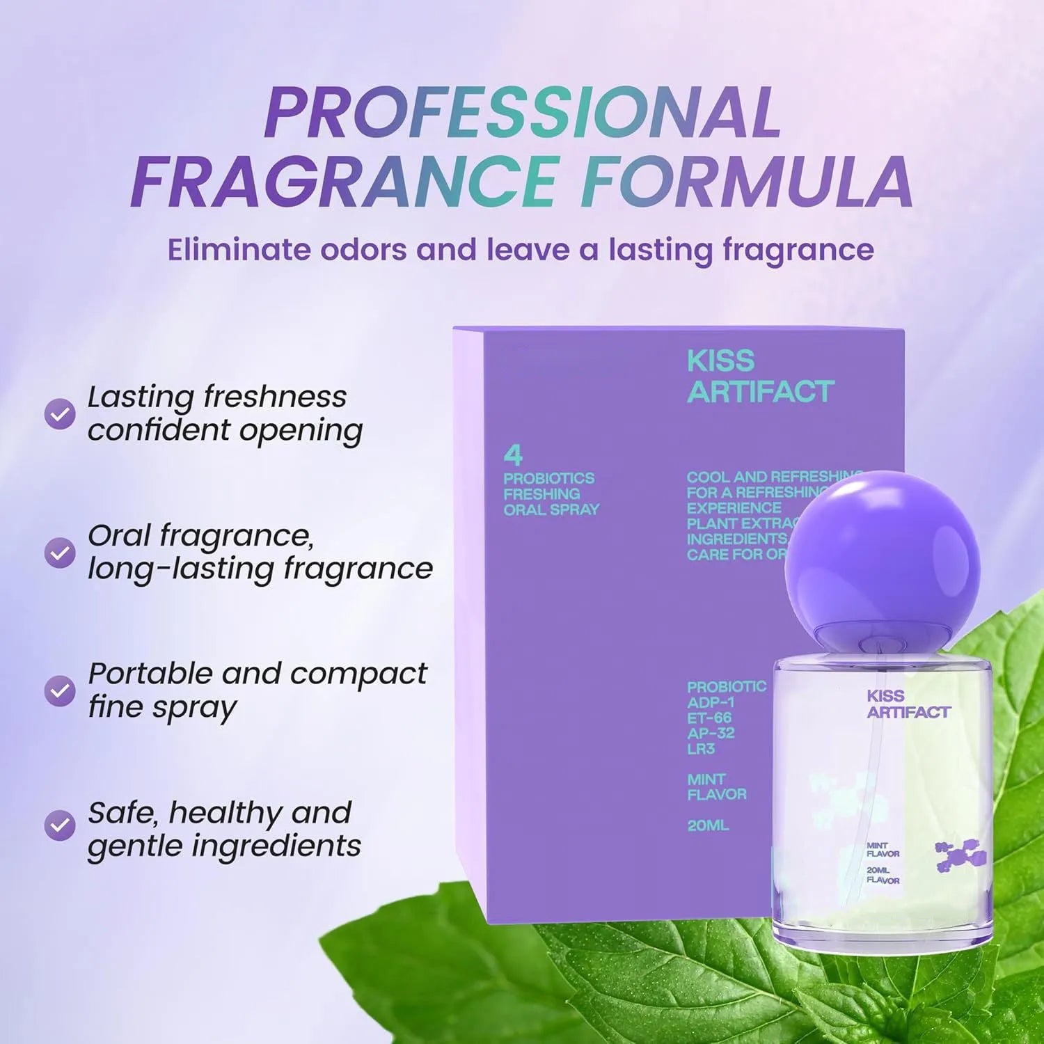 20ml oral spray bottle for household hydration and body care