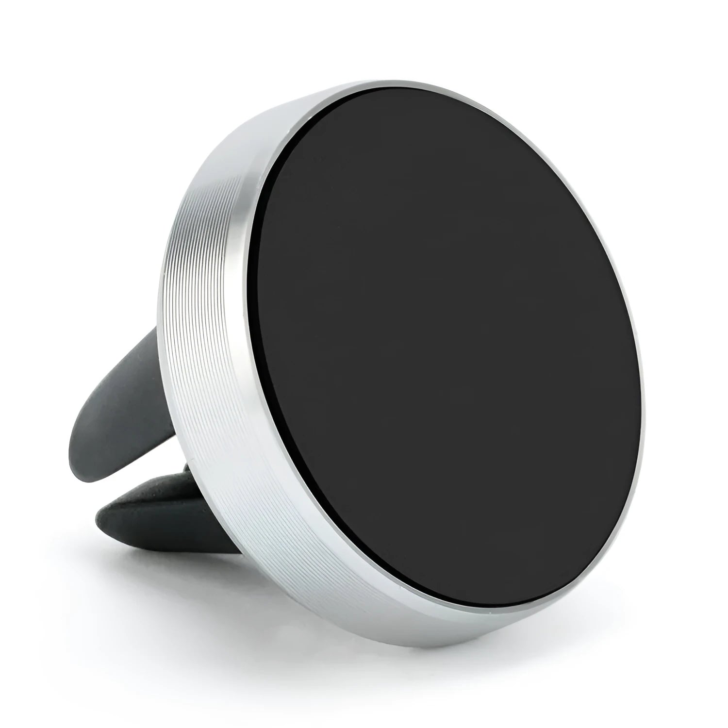 Car air vent magnetic mobile phone holder in multiple colours mounted on vehicle dashboard