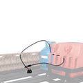 Plastic sheathed steel cable lock for roof platform equipment security during camping