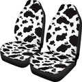 Retro cow spot leopard print pattern on a universal fit polyester car seat cover set